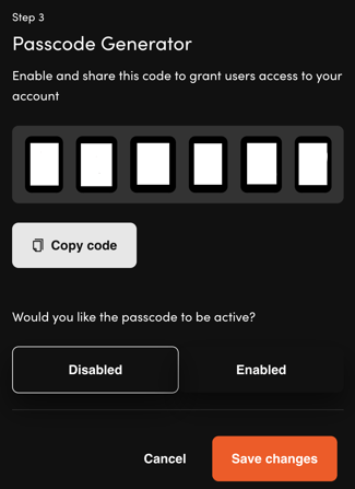 Passcode Feature 4