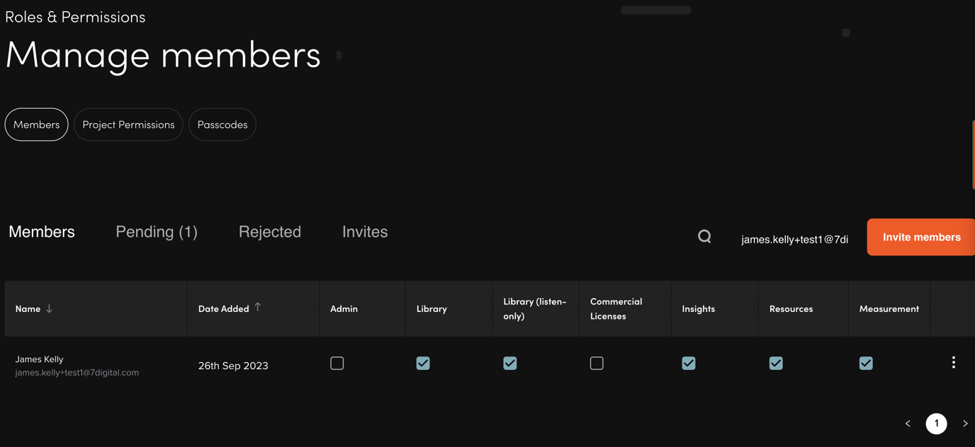 Setting User Permissions